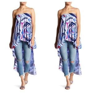 Free People Lost At Sea Hi-Lo Tube Top